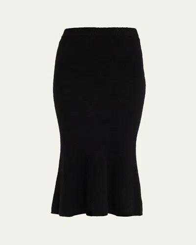 L'AGENCE SALEM KNIT FLARE MIDI SKIRT