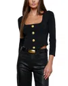 L'agence Sasha Tank Top In Black