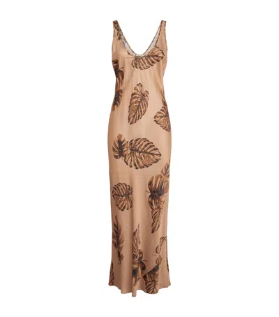 L'agence The Akiya Tank Dress In Hazelnut In Multi
