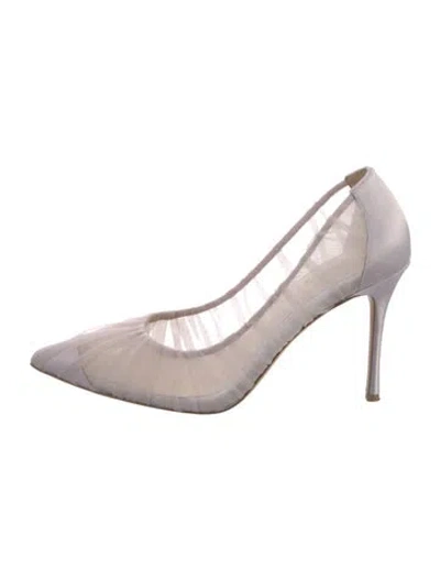 Pre-owned L'agence Satin Pumps In Multicolor
