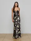 L'agence Sayla Silk Gown In Black