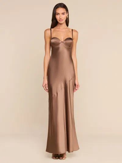 L'agence Sayla Silk Gown In Cardamom