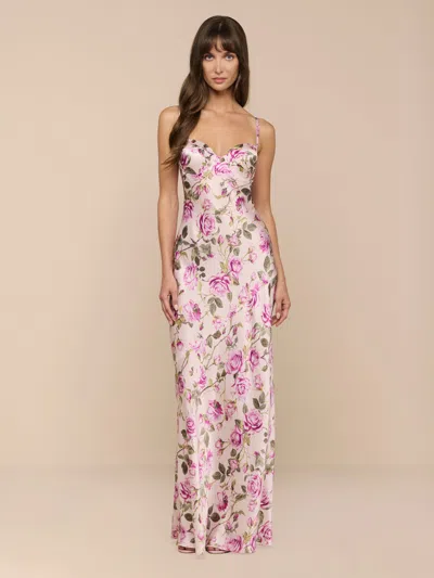 L'agence Sayla Silk Gown In Multi