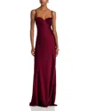 L'agence Sayla Silk Maxi Dress In Brown