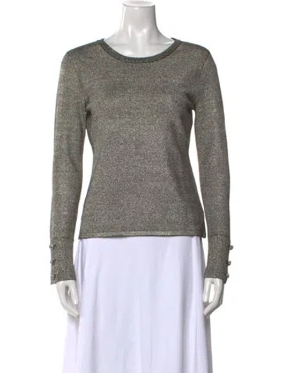 Pre-owned L'agence Scoop Neck Long Sleeve Sweatshirt In Multi