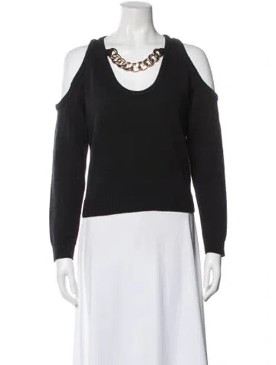 Pre-owned L'agence Scoop Neck Long Sleeve Top In Gray