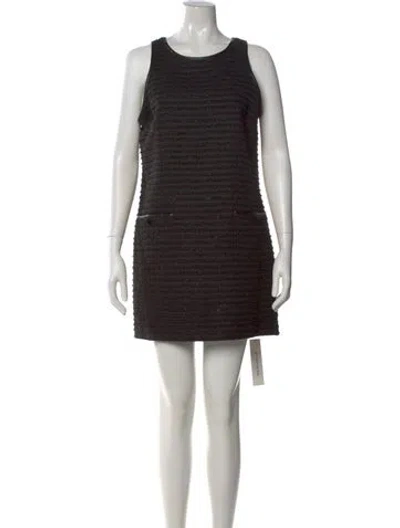 Pre-owned L'agence Scoop Neck Mini Dress W/ Tags In Blue