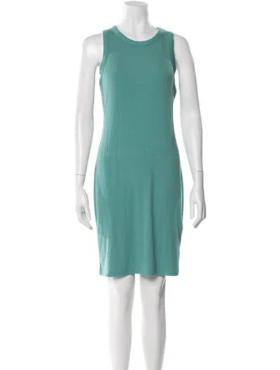 Pre-owned L'agence Scoop Neck Mini Dress W/ Tags In Green