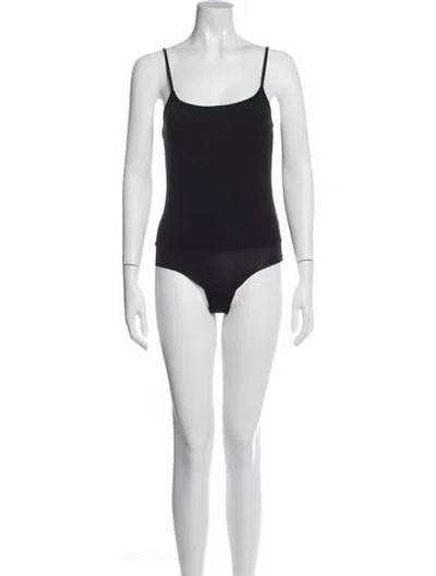 Pre-owned L'agence Scoop Neck Sleeveless Bodysuit In White
