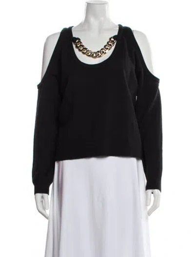 Pre-owned L'agence Scoop Neck Sweater In Gray