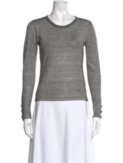 Pre-owned L'agence Scoop Neck Sweater In Multi
