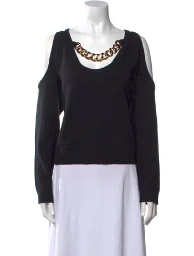 Pre-owned L'agence Scoop Neck Sweater W/ Tags In Black