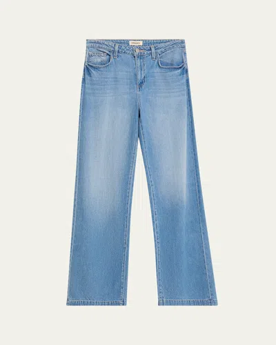 L'agence Scottie High-rise Wide Jeans In Blue