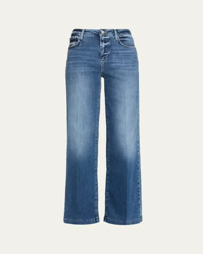 L'agence Scottie High-rise Wide Jeans In Blue