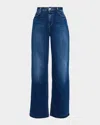 L'agence Scottie High-rise Wide-leg Jeans In Blue