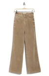L'agence Scottie High Rise Wide Leg Jeans In Brown