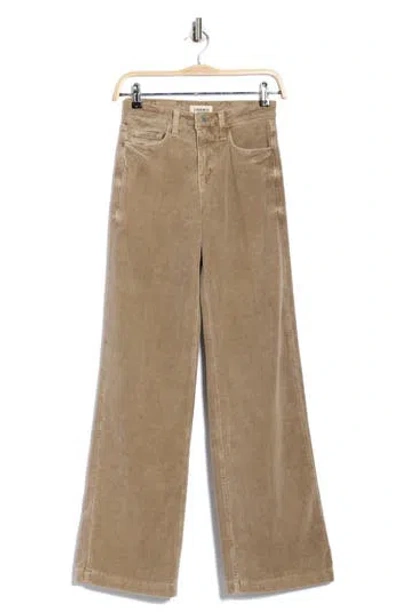 L'agence Scottie High Rise Wide Leg Jeans In Brown