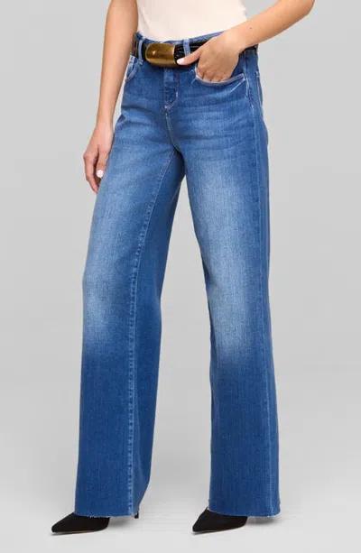 L'agence Scottie High Rise Wide Leg Jeans In Blue