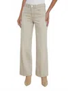 L'agence Scottie High Rise Wide Leg Jeans In Biscuit In Neutral