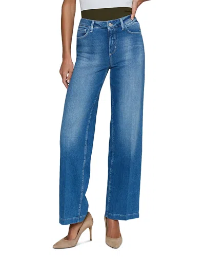 L'agence Scottie High Rise Wide Leg Jeans In Sullivan In Blue