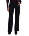 L'agence Scottie High Rise Wide Leg Jeans In Washed Black In Black