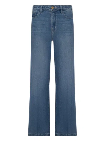 L'agence Scottie High-wide Jeans In Blue