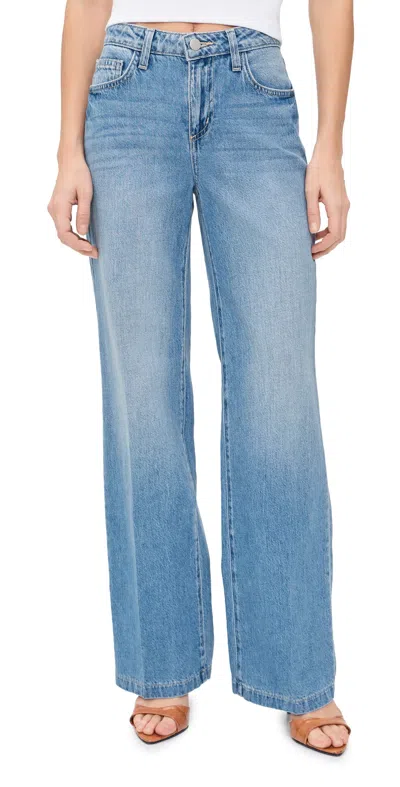 L'agence Sera High Rise Flare Jeans In Cabrini Blue In Multi
