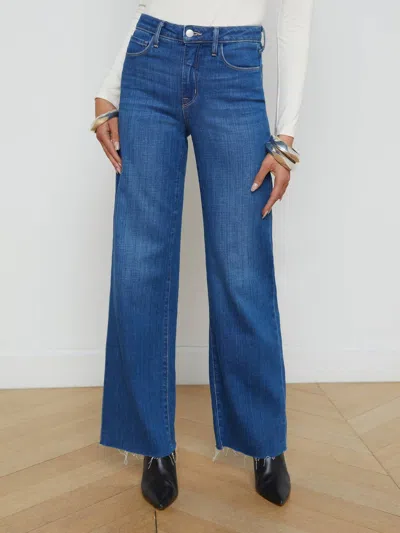 L'agence Scottie Wide-leg Jean In Apollo In Blue