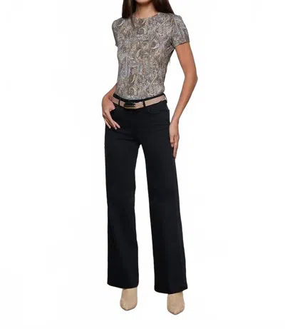 L'agence Scottie Wide-leg Jean In Washed Black