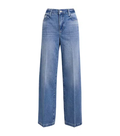 L'agence Scottie Wide-leg Jeans In Blue