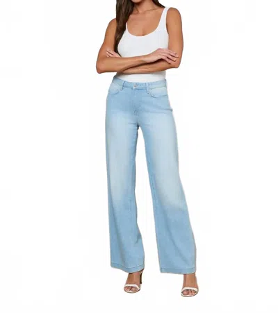 L'agence Scottie Wide-leg Jeans In Bayridge In Multi