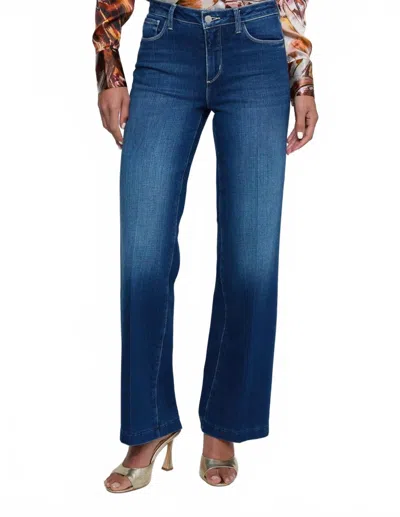 L'agence Scottie Wide-leg Jeans In Delaney In Multi