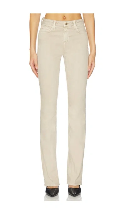 L'agence Selma High Rise Sleek Baby Bootcut Jeans In Biscuit In Neutral