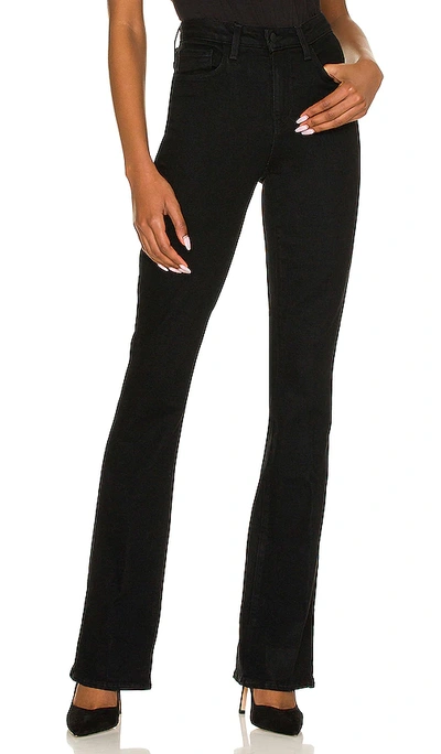 L'agence Selma High Rise Sleek Baby Boot Jeans In Noir