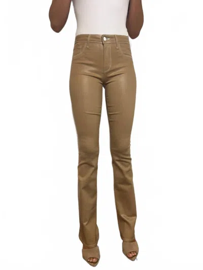 L'agence Selma High Rise Sleek Baby Bootcut Jeans In Chai Latte In Brown