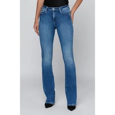 L'agence Selma High Waist Sleek Baby Bootcut Jeans In Blue