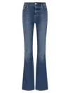 L'agence Flared Stone-washed Jeans In Blue
