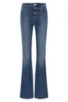 L'agence Flared Stone-washed Jeans In Blue
