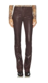 L'agence Ruth High Rise Bootcut Jean In Espresso Coated In Brown