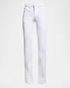 L'agence Selma Cotton Stretch High Rise Bootcut Jeans In Blanc In Blanc