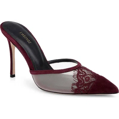 L'agence Semois Pointed Toe Mule In Black