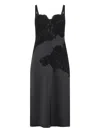 L'agence Senna Midi Dress In Black
