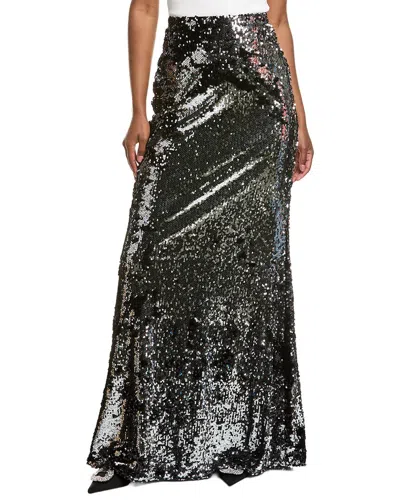 L'agence Sequin Zeta Long Skirt In Multi