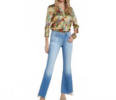 L'agence Sera High Rise Flare Jeans In Cabrini Blue In Multi
