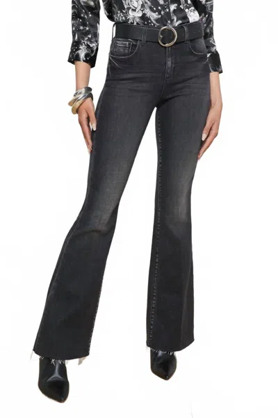 L'agence Sera High Rise Jean In Obsidian In Black