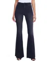 L'agence Sera High-rise Sneaker Dark Graphite Flare Jean In Blue