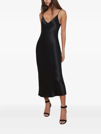 L'agence Seridie Midi Dress In Black