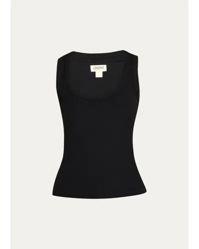 L'agence Shania Racerback Tank Top In Black