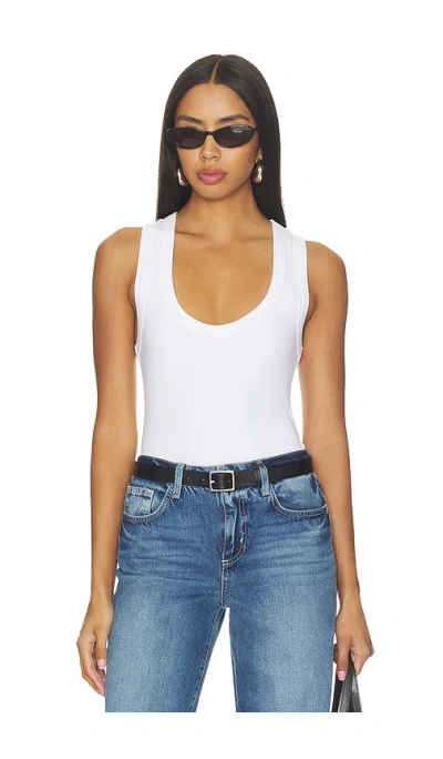 L'agence Shania Racerback Tank In White