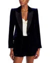 L'agence Sheila Structured Tux Blazer In Black